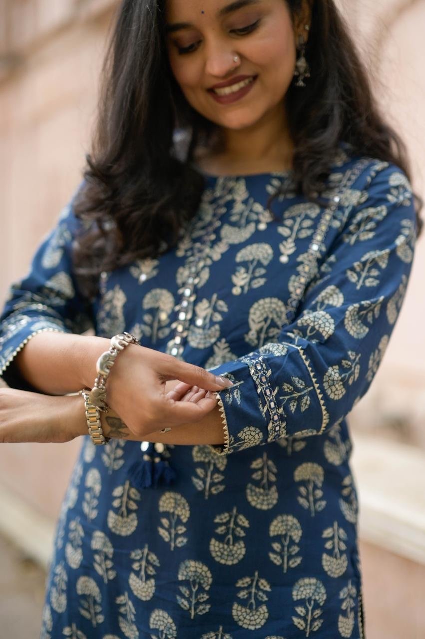 Indigo Patch Pant Set - Image 3
