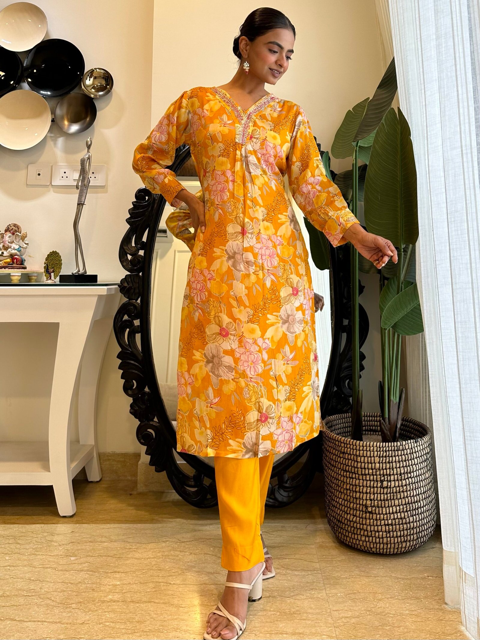 Yellow Mystical Floral Set - Image 5