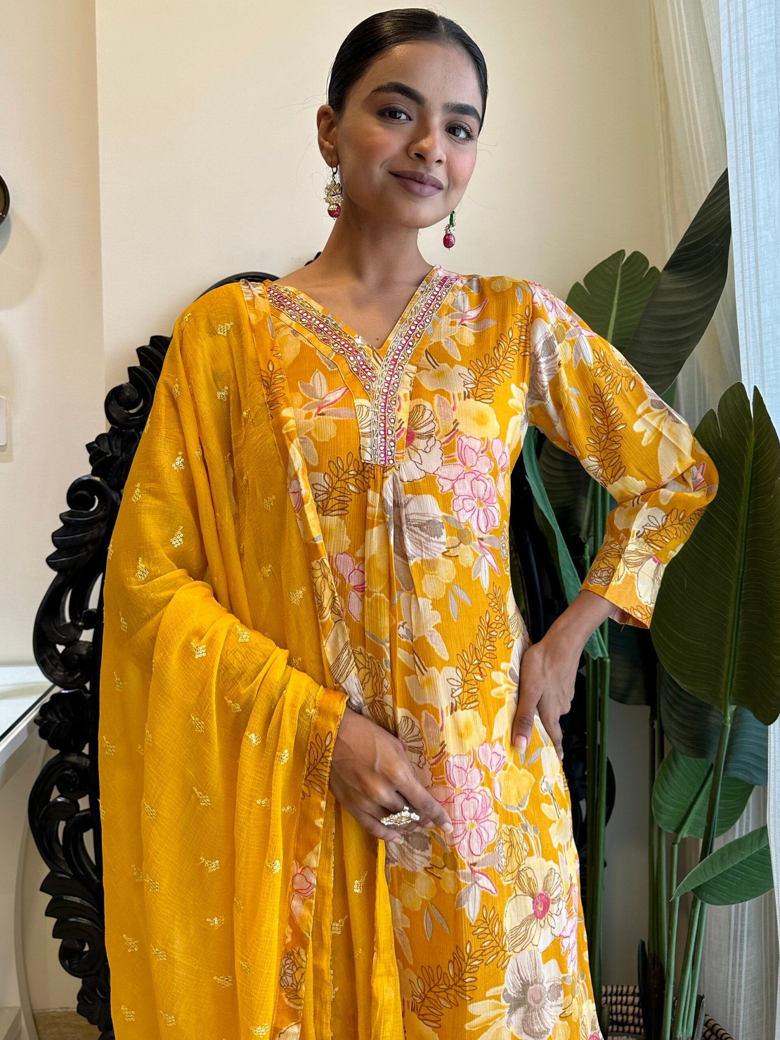 Yellow Mystical Floral Set - Image 2