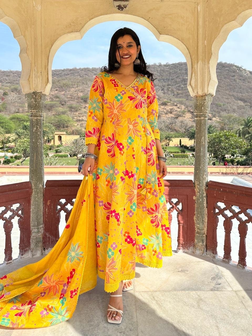 Gulmohar Anarkali Suit Set - Image 4