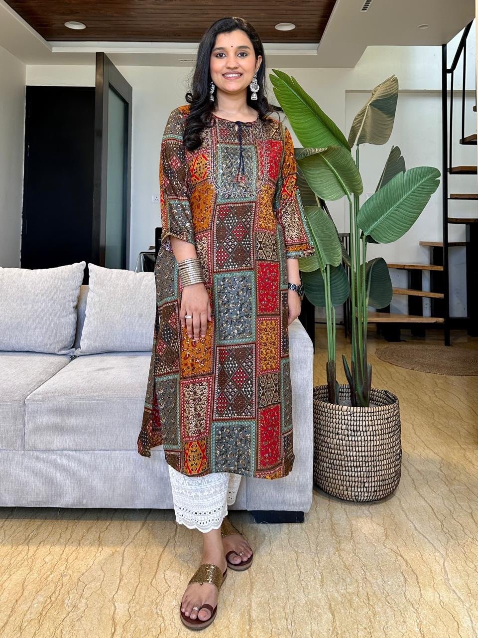 Multicolour Festive Kurta