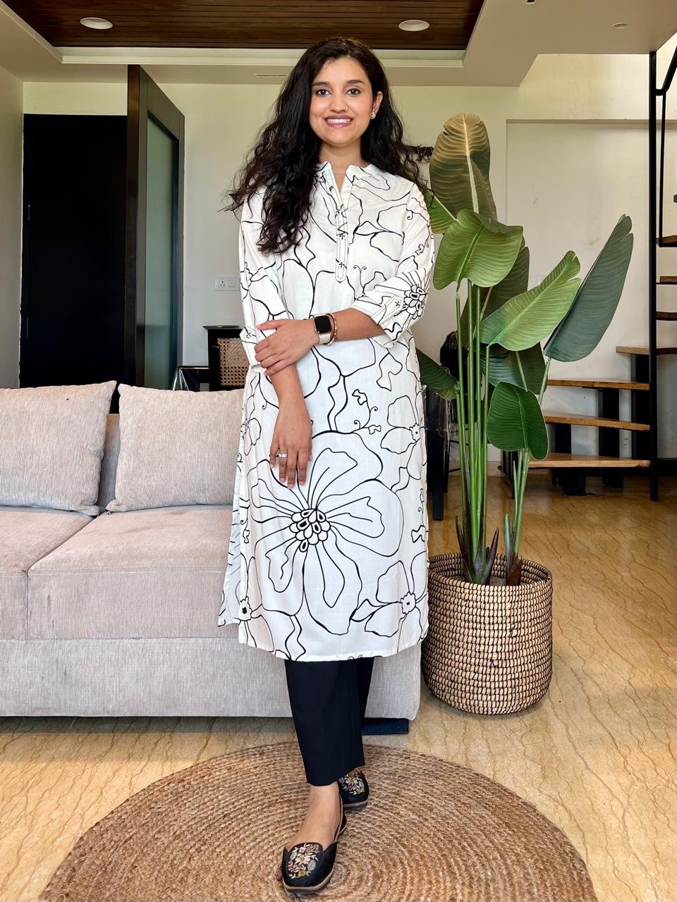Tisca Line Printed Kurta - Image 3