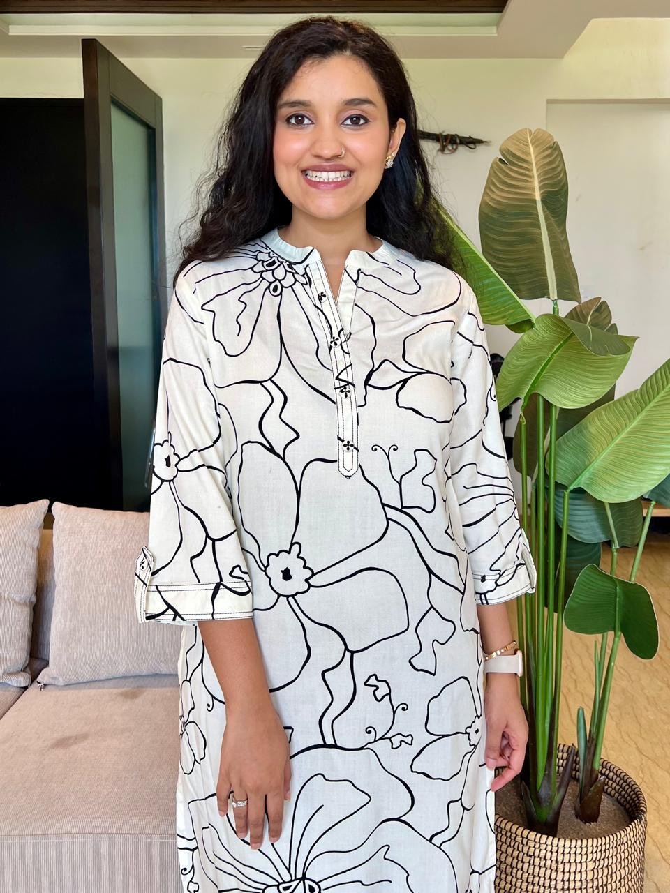 Tisca Line Printed Kurta - Image 2