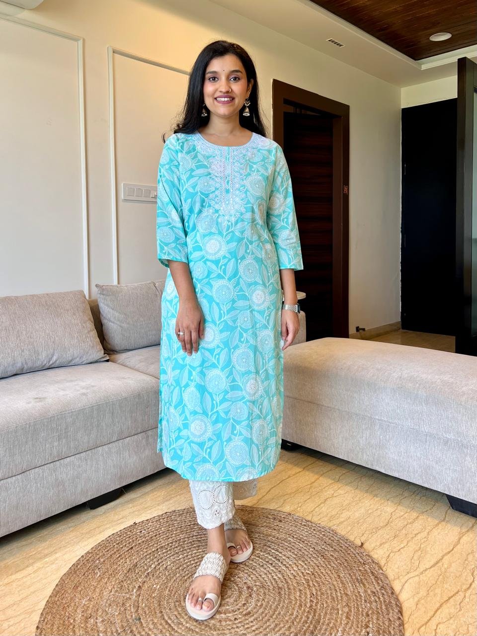 Mahima Threadwork Cotton Kurtas - - Image 2