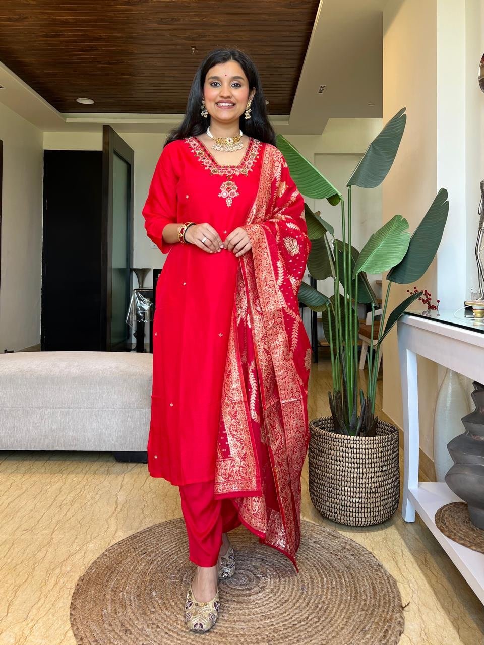 Leela Chanderi Silk Set