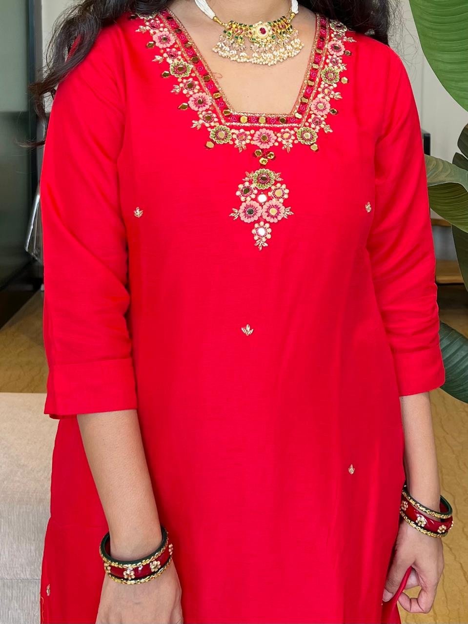 Leela Chanderi Silk Set - Image 6