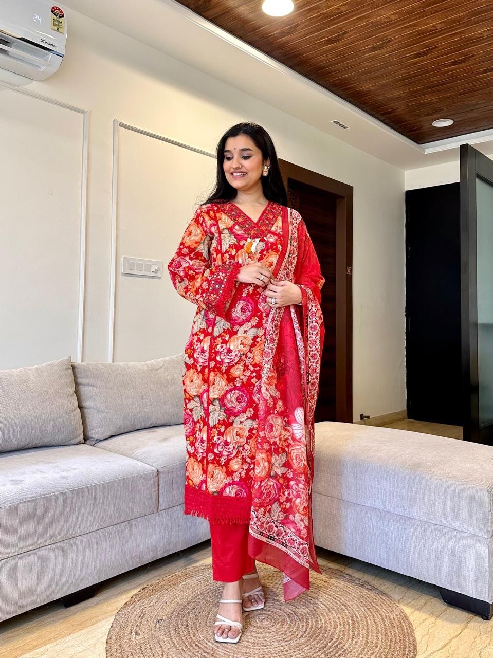 Heera Floral Pakistani Suit - Image 4