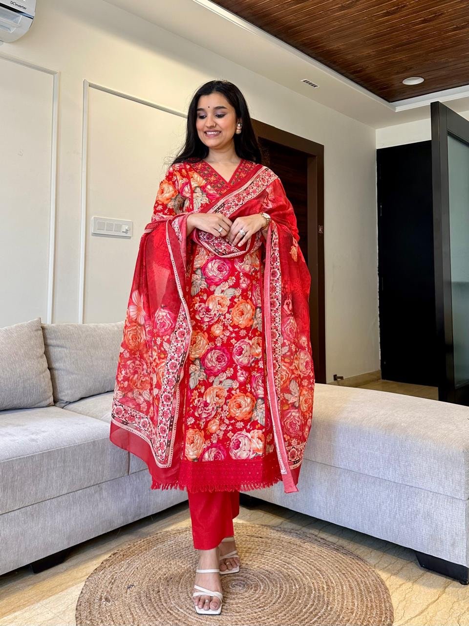 Heera Floral Pakistani Suit - Image 3