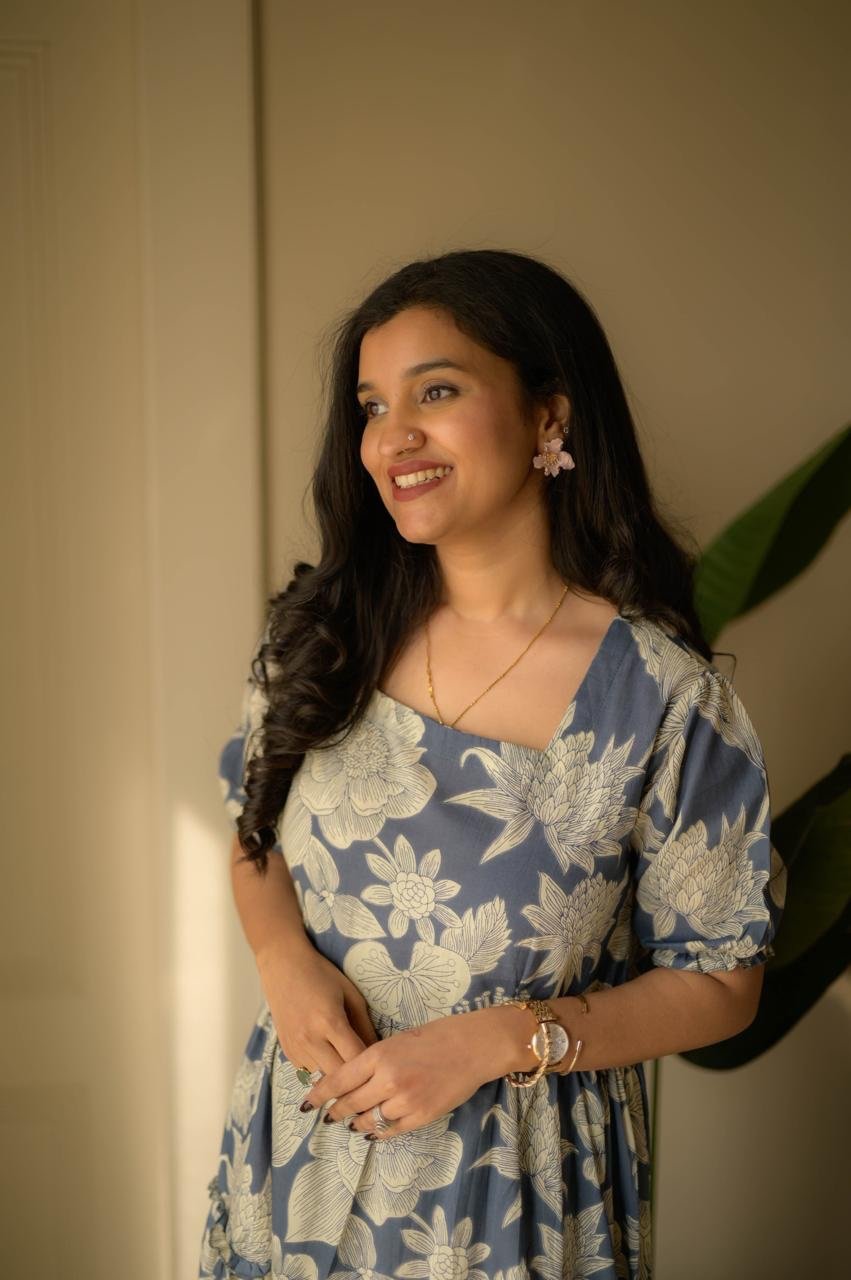 Tanvi Tiered Maxi Dress- Dark Sky Florals - Image 4