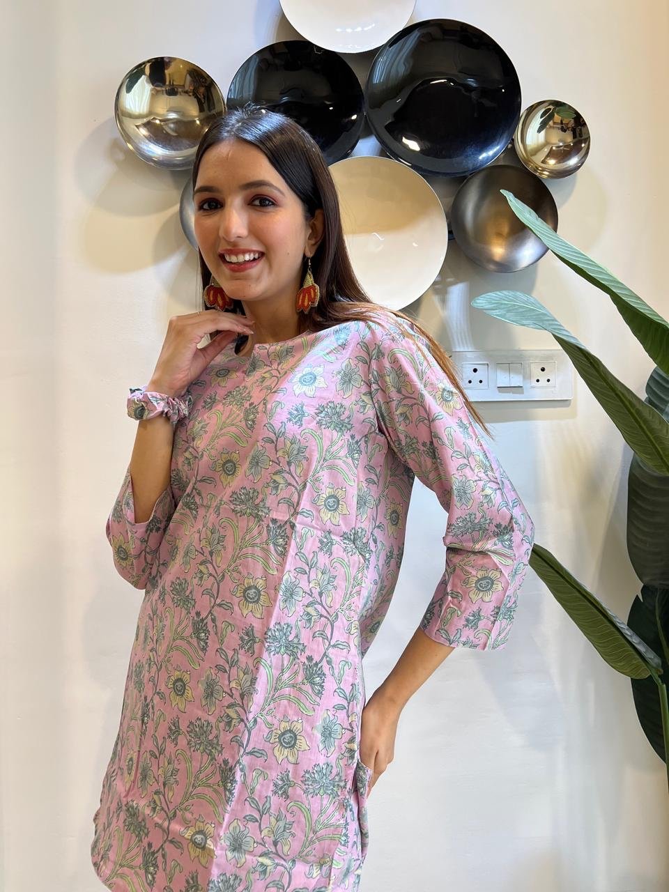 Cotton Lounge Set- Lilac Florals - Image 6