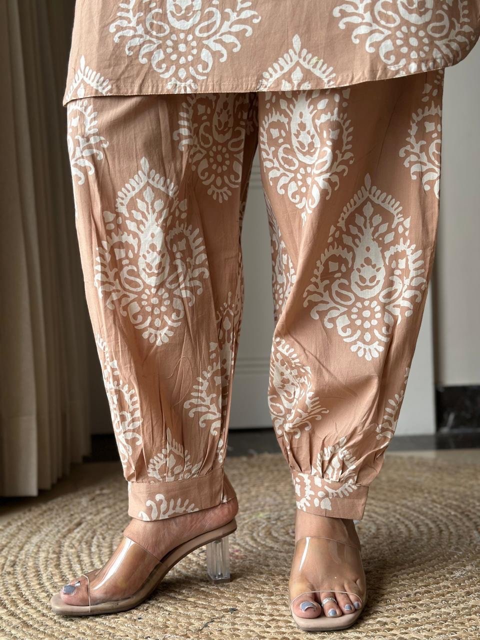 Pavi Printed Coord Set- Nude Boota - Image 4