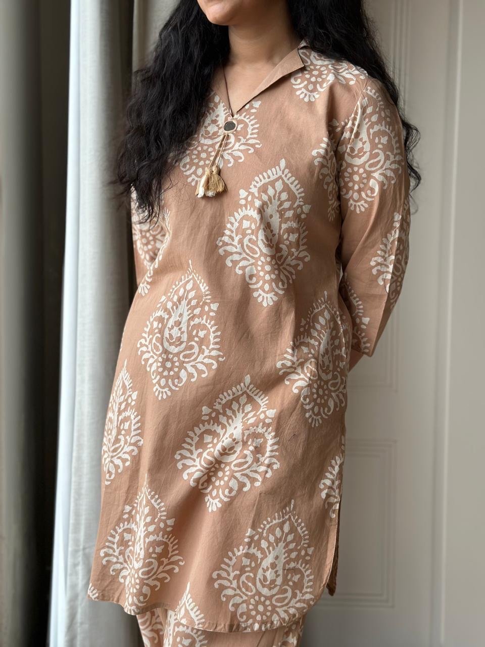 Pavi Printed Coord Set- Nude Boota - Image 6