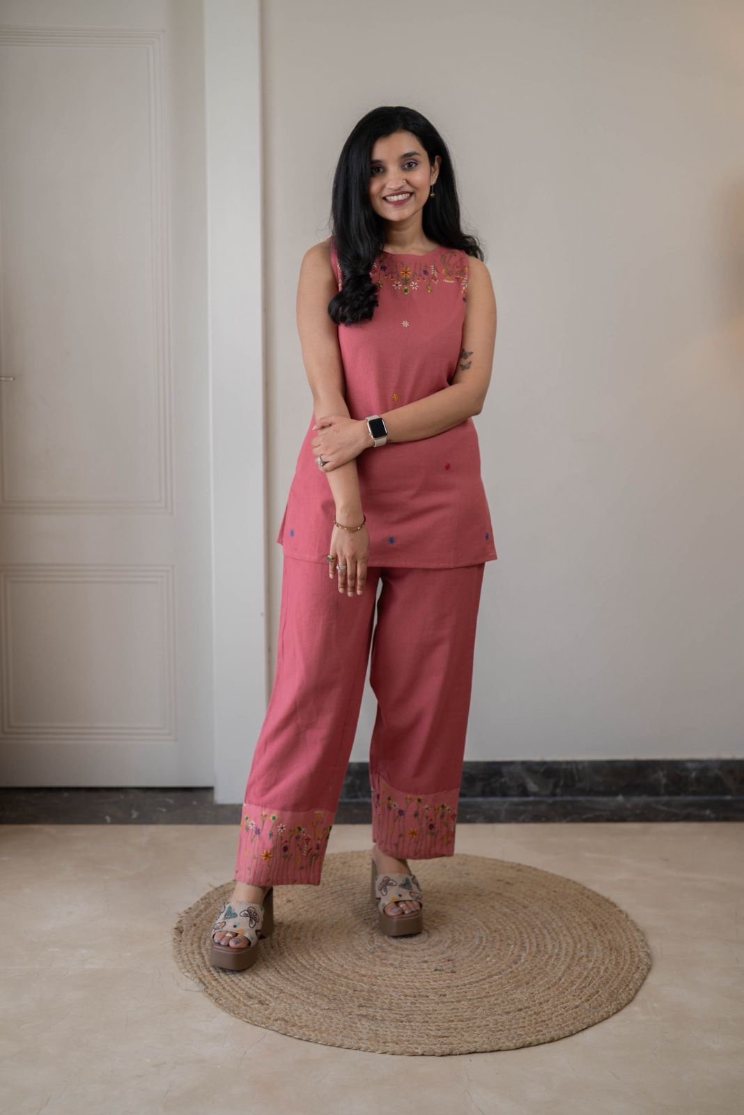 Tanya Farshi Coord Set- Pink - Image 4