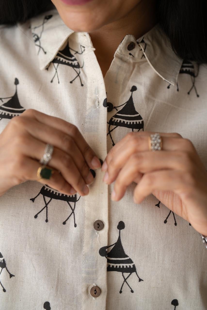 Worli Slub Cotton Shirt - Image 3